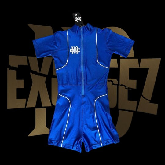 “NO EXCUSEZ” SHORT ROMPER