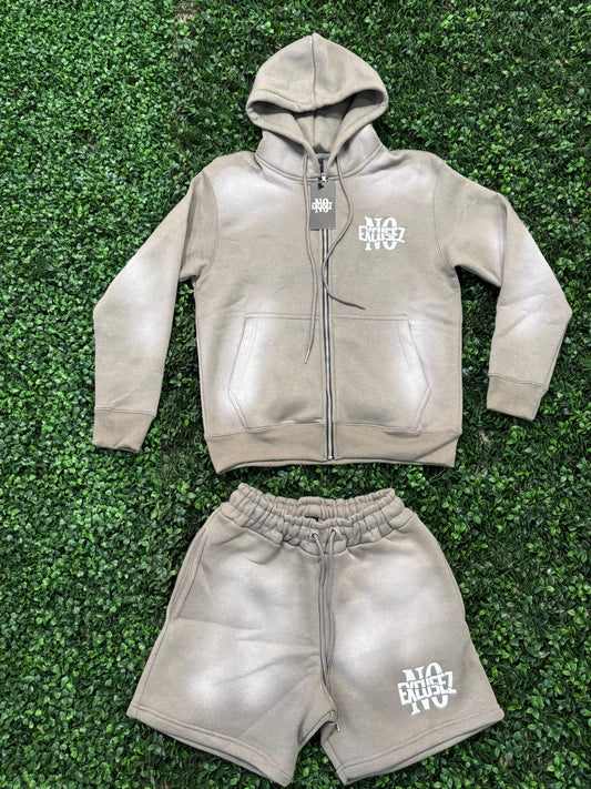 GRAY NE SHORT SET