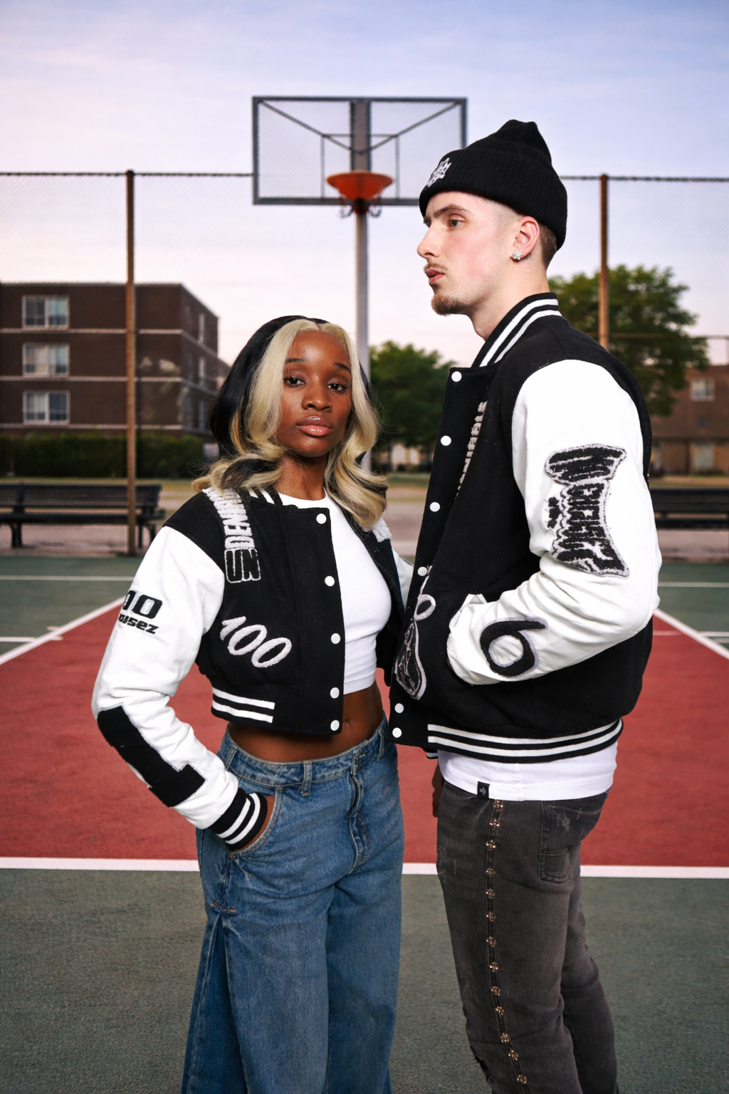 WOMENS CROPPED VARSITY JACKET
