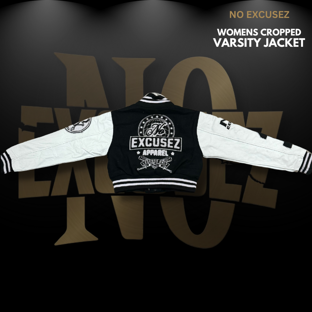 WOMENS CROPPED VARSITY JACKET